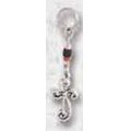 Intricate Cross Key Ring Charm